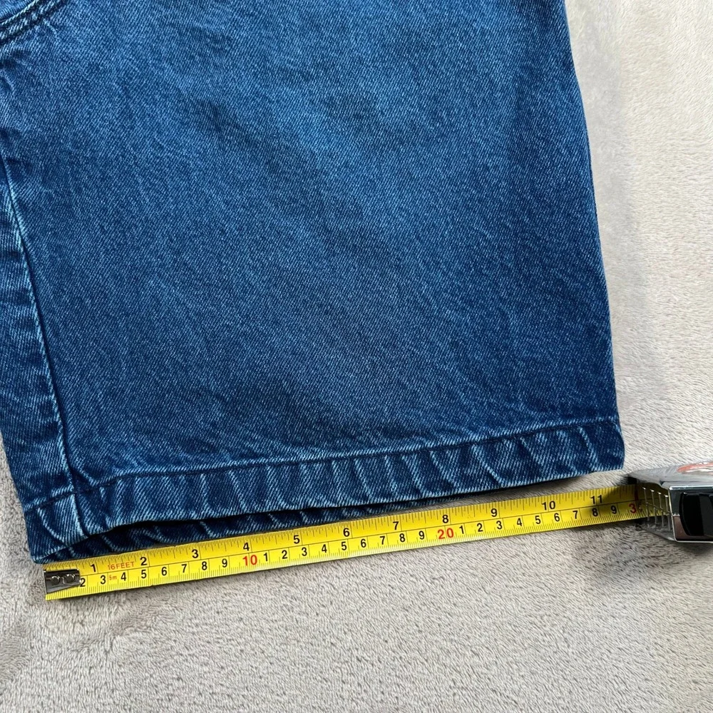 Vintage JNCO Jean Shorts Men's 33 Blue Denim Made in USA 90s Skater Baggy Style